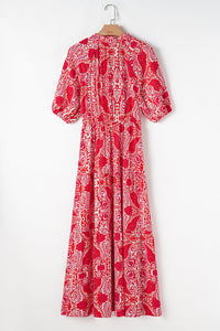 Boho Chic Red Long Dress