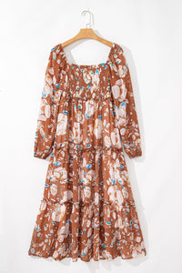 Boho chic shirred summer dress