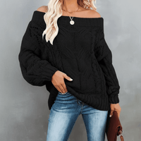 Boho Chunky Cable Knit Sweater