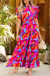 Boho Cotton Maxi Dress Detail