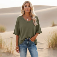 Boho Cotton Top Earthy Tones