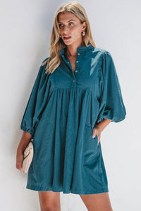 Boho Empire Waist Bracelet Sleeve Dress