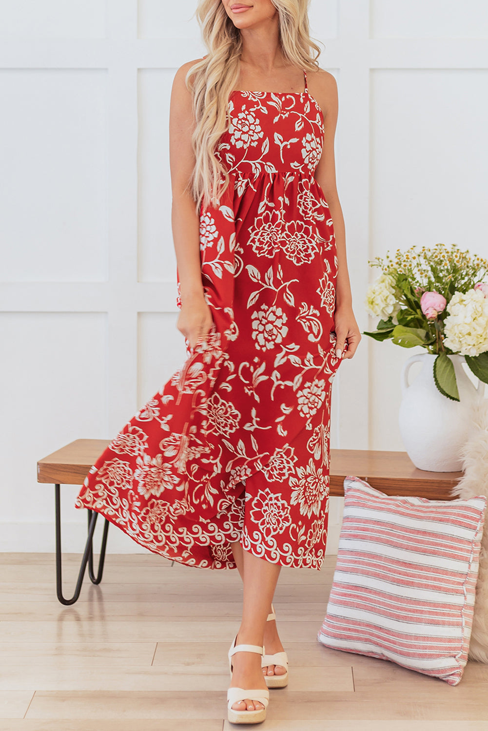 Boho Empire Waist Maxi Dress
