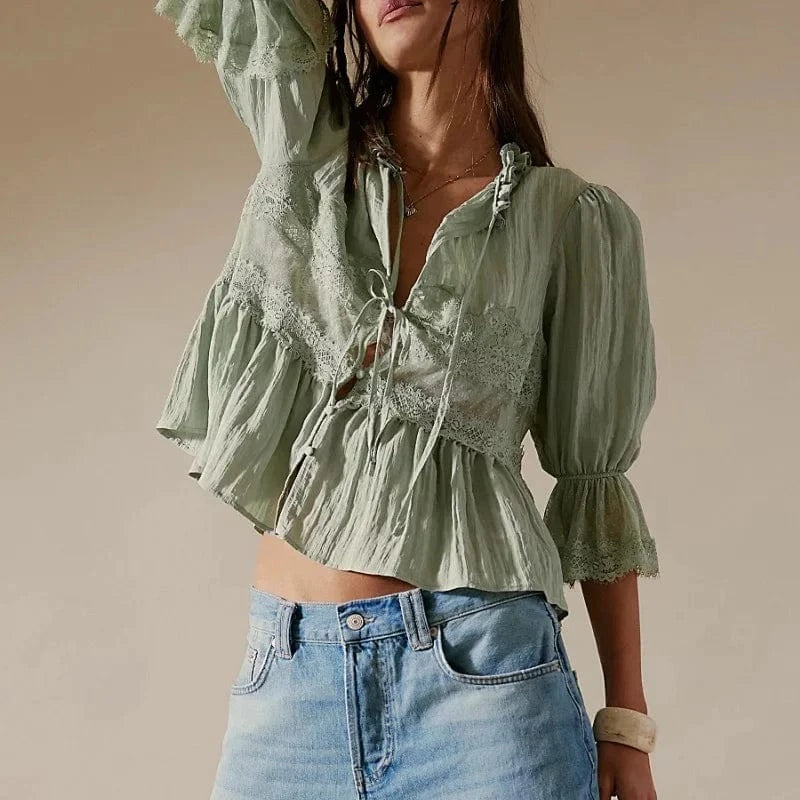 Boho Floral Blouse