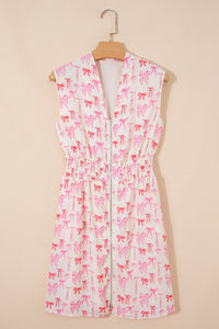Boho Flowy Mini Dress Pink