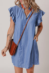 Boho Frilly Mini Dress
