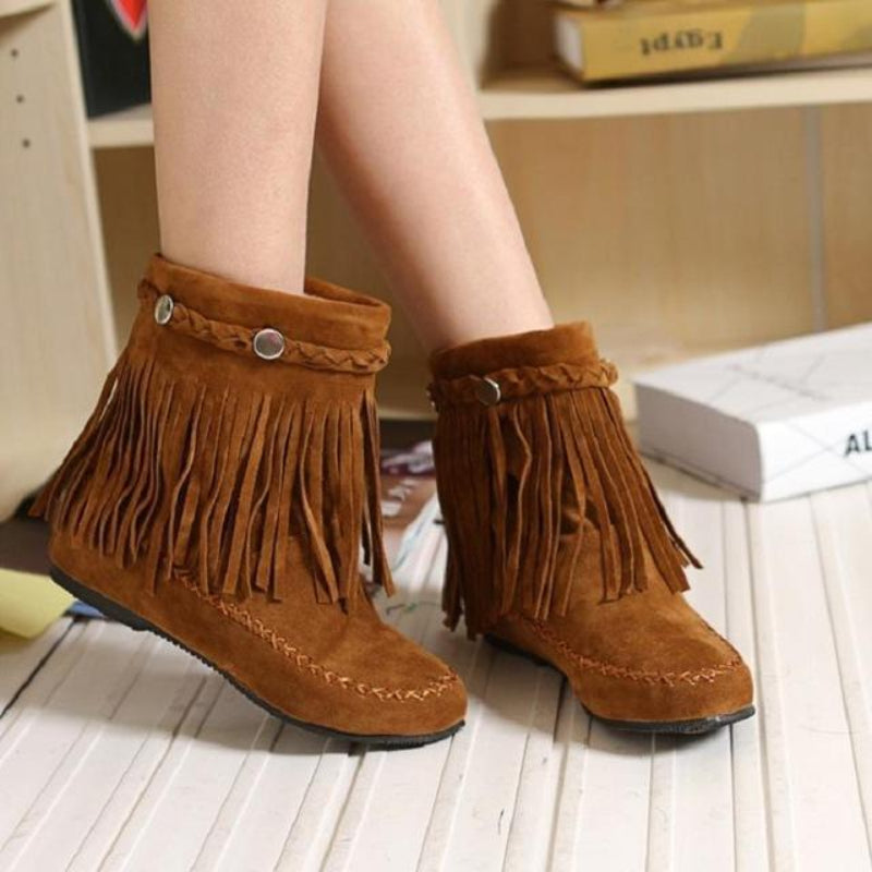 Boho Fringe Boots