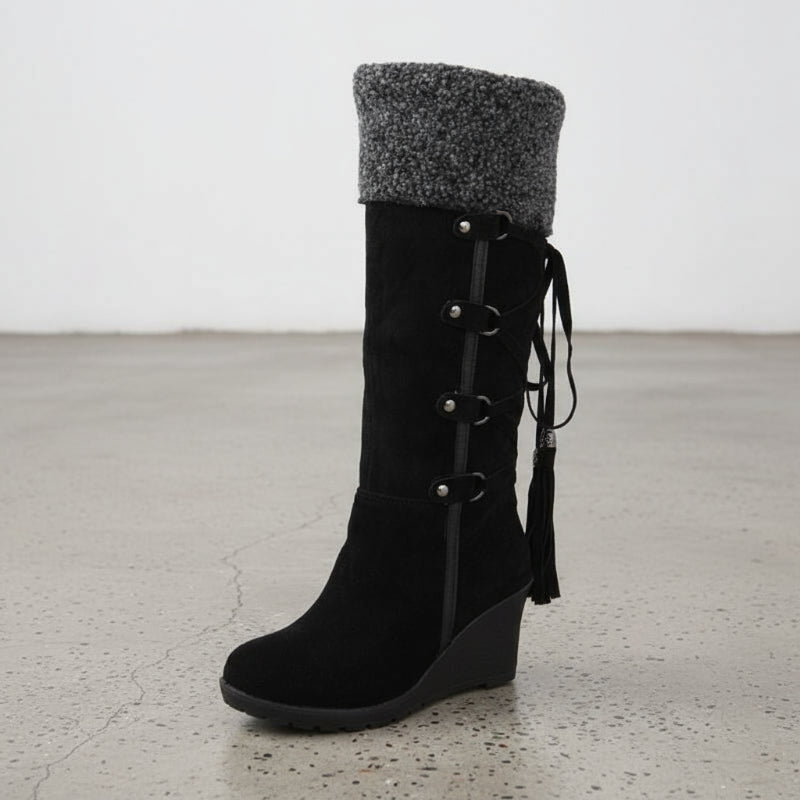 Boho Fur Trim Winter Bootie