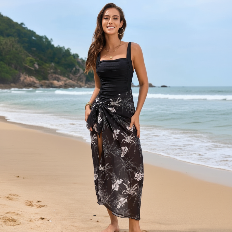 Boho Garden Print Bathing Suit