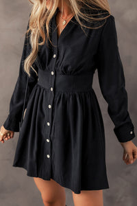 Boho High Waist Mini Dress