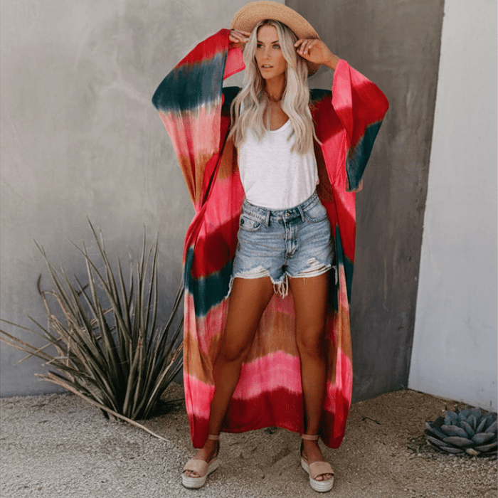 Boho Kimono Beach Cover Up