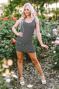 Boho Knit Bodycon Mini Dress