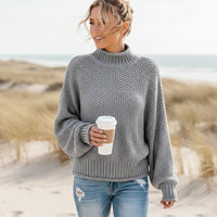 Boho knit sweater side detail
