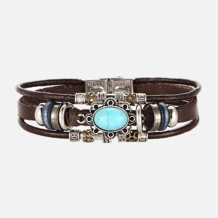 Boho Leather Bracelet