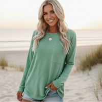 Boho loose shirt earth tones