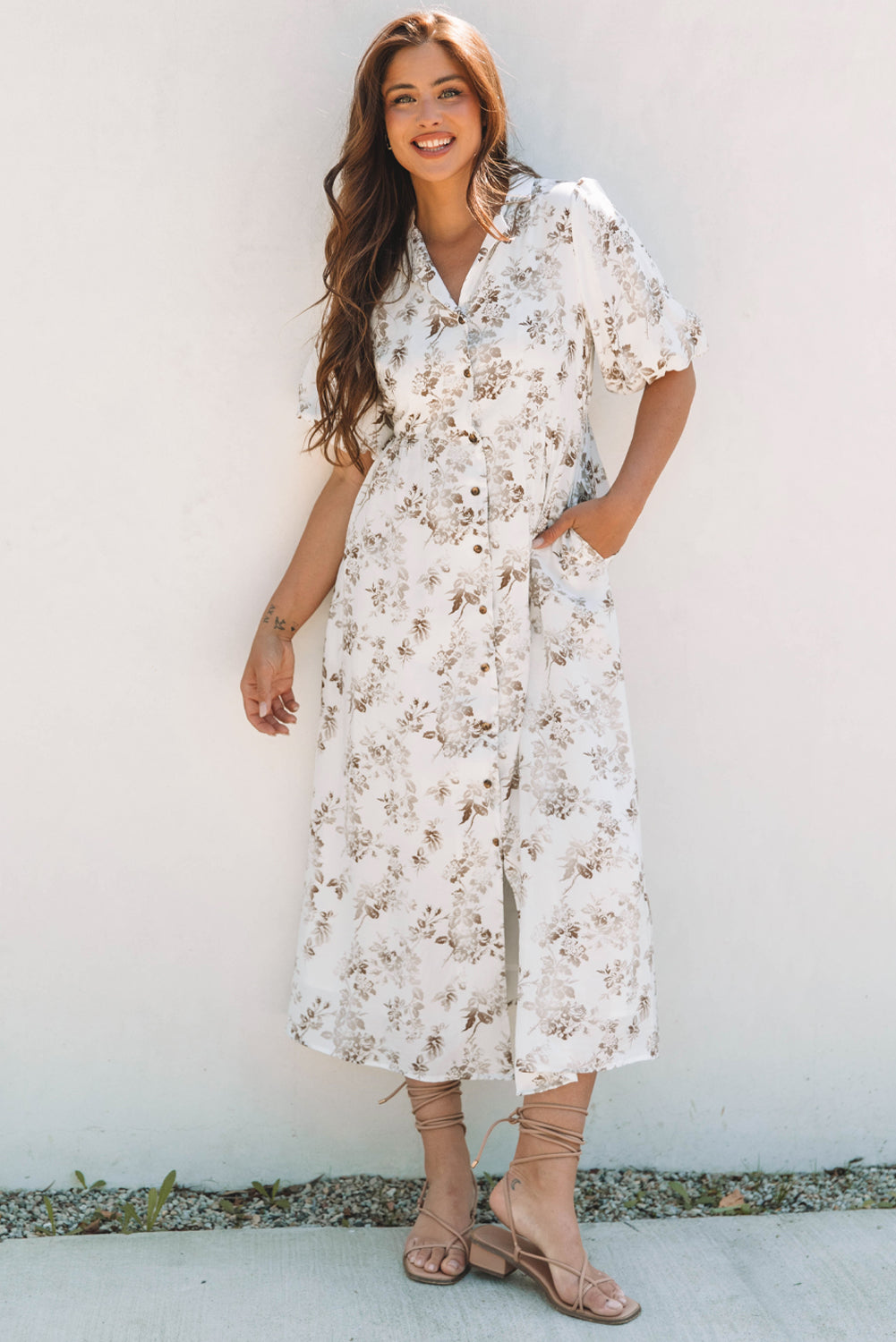 Boho maxi dress back view