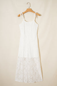 Boho Maxi Dress Lace Detail