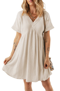 Boho Mini Dress Relaxed Fit