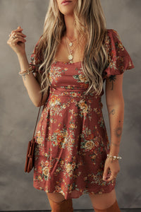 Boho Open Back Mini Dress