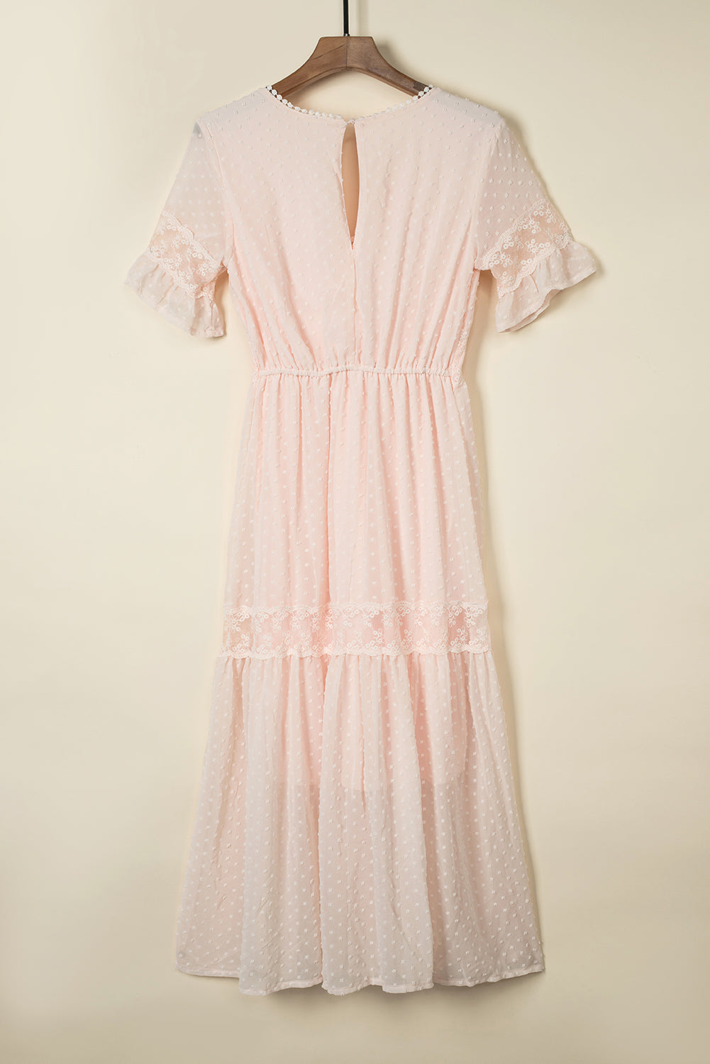 Boho Pink Ruffle Maxi Outfit