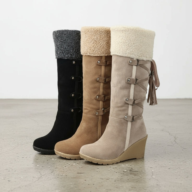 Boho Plush Winter Boots