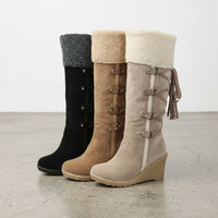 Boho Plush Winter Boots