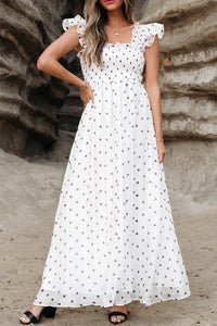 Boho Polka Dot Maxi Dress