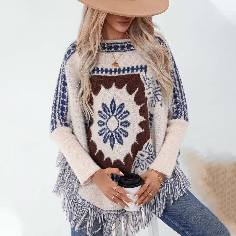 Boho Poncho Sweater