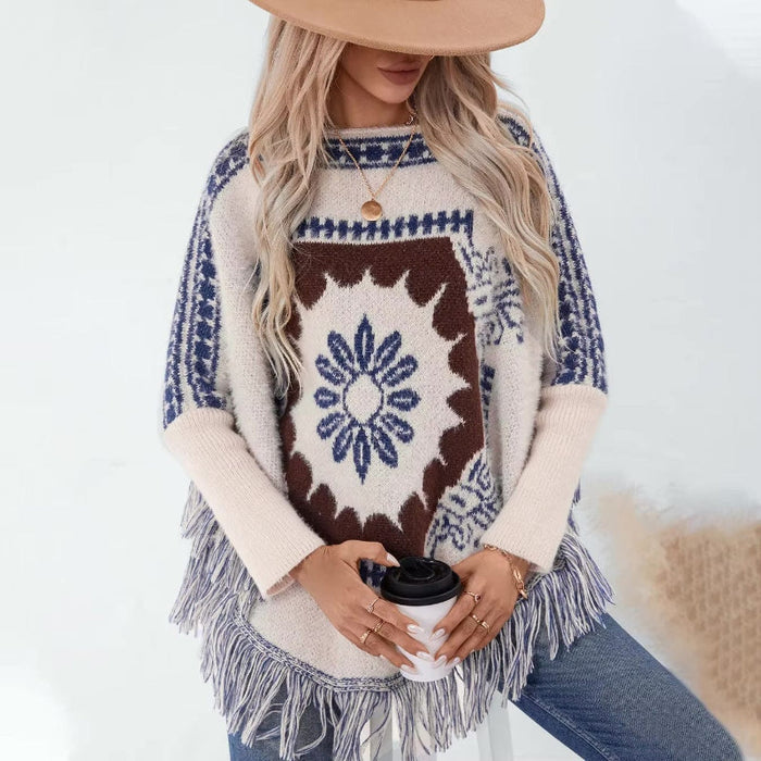 Boho Poncho Sweater