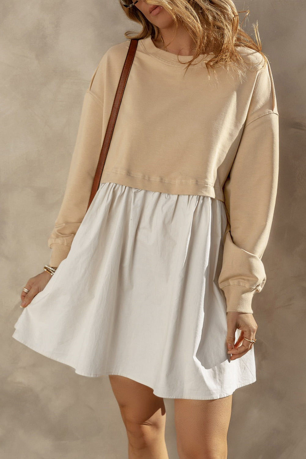 Boho Poplin Mini Dress