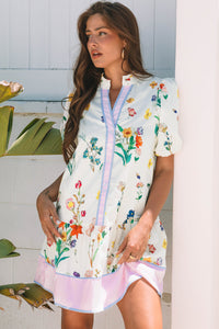 Boho Puff Sleeve Cotton Dress