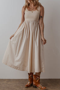 Boho Ribbed Maxi Dress