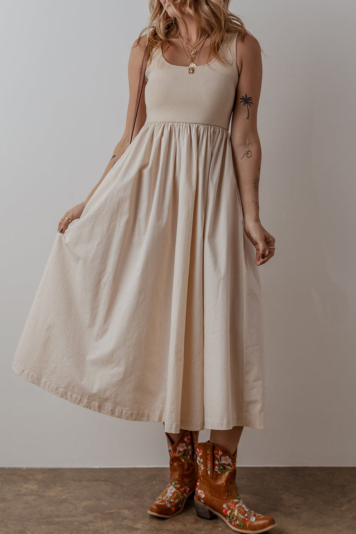 Boho Ribbed Maxi Dress