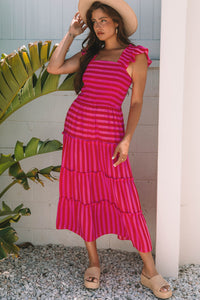 Boho ruffle maxi relaxed fit