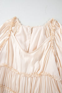 Boho ruffle sundress full length