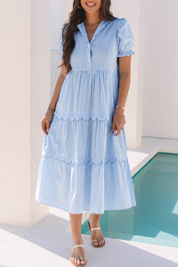 Boho Scallop Maxi Dress