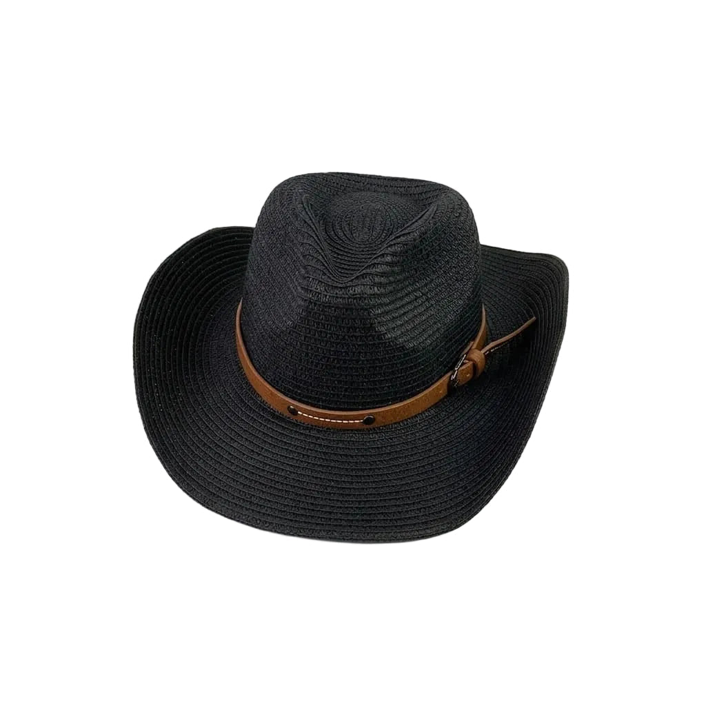 Boho straw western summer hat
