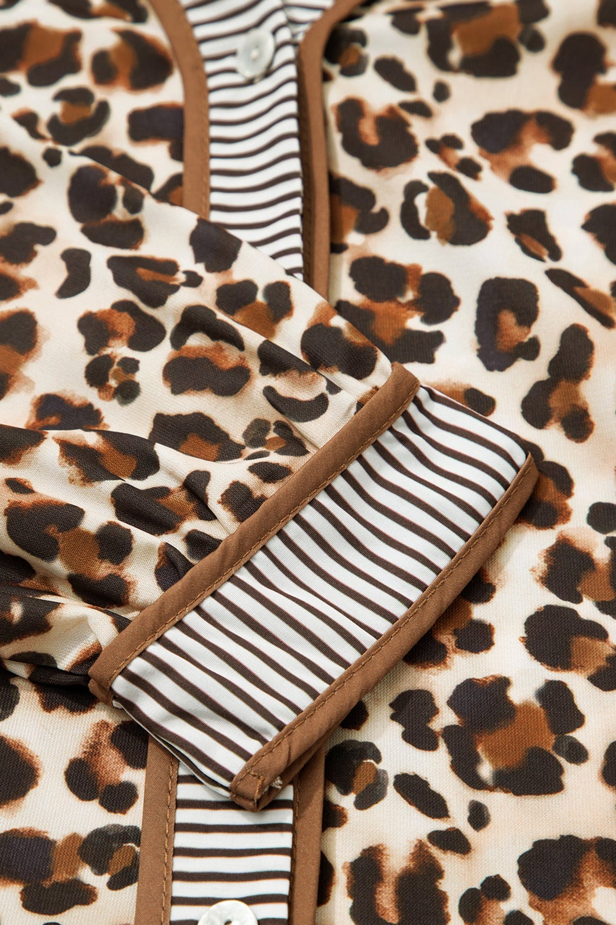 Boho Striped Dress Sleeve Detail