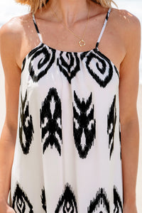 Boho sundress flowy cotton fabric