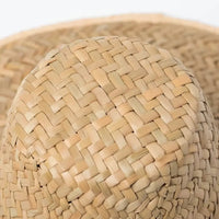 Boho Tan Fedora Straw Hat