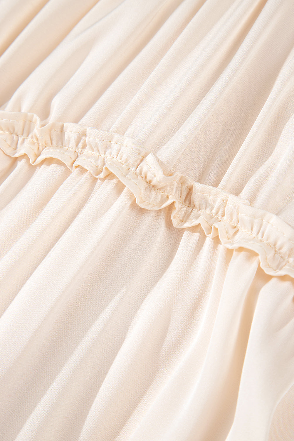 Boho tiered dress waist detail