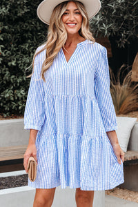 Boho Tiered Shift Mini Dress