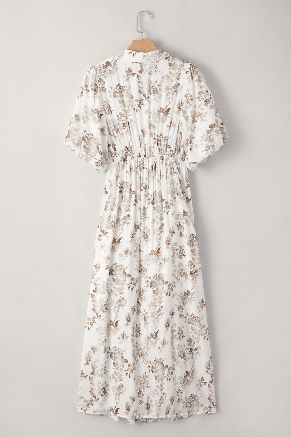 Boho tiered skirt dress side