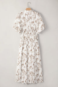 Boho tiered skirt dress side