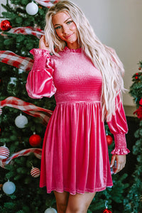 Boho Velvet Dress Relaxed Fit