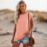 Boho vintage wash cotton top