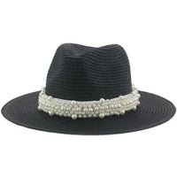 Boho woven fedora natural straw