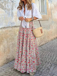 boho chic maxi skirt