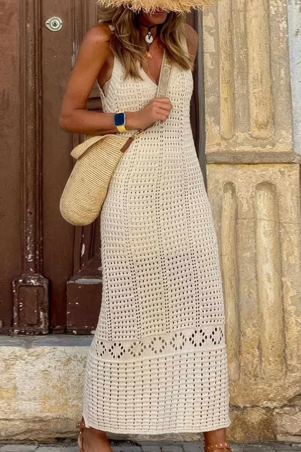 boho crochet dress