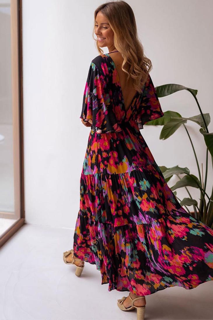 boho festival maxi dress